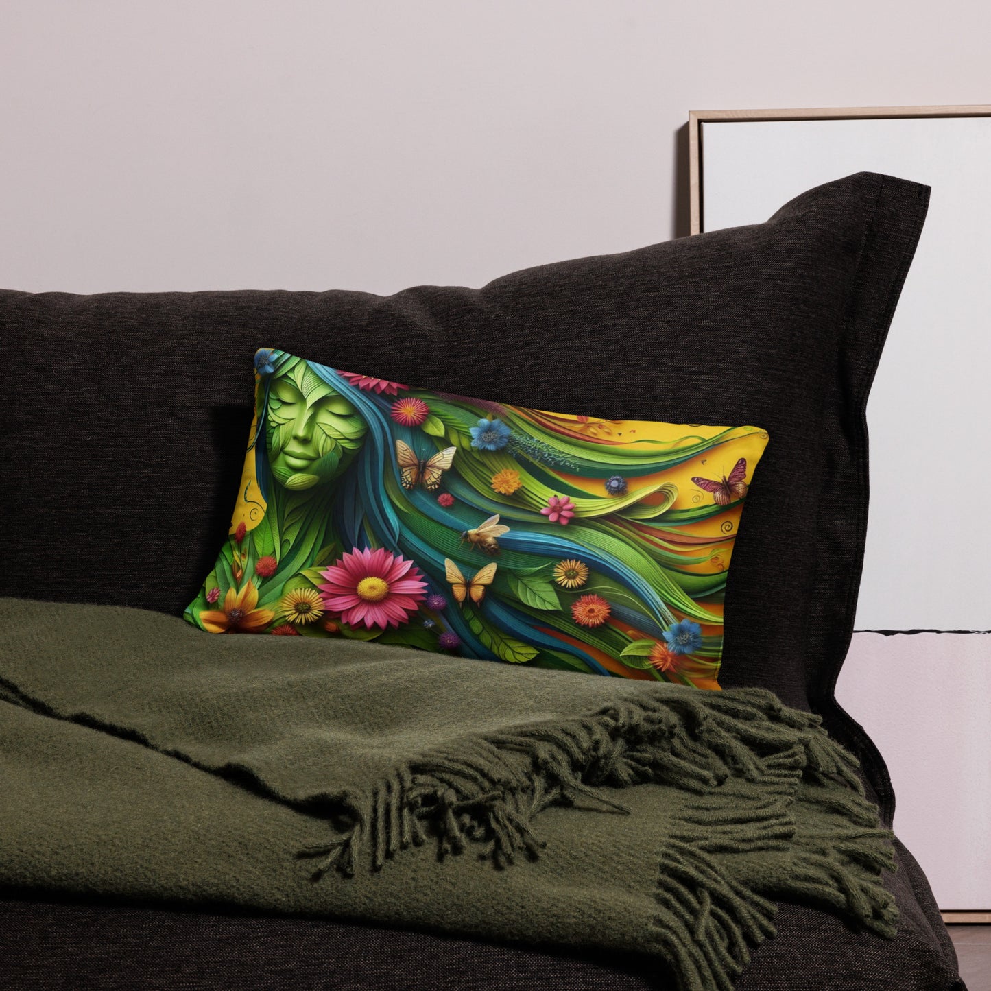 Leaf Goddess Sophia Pillow