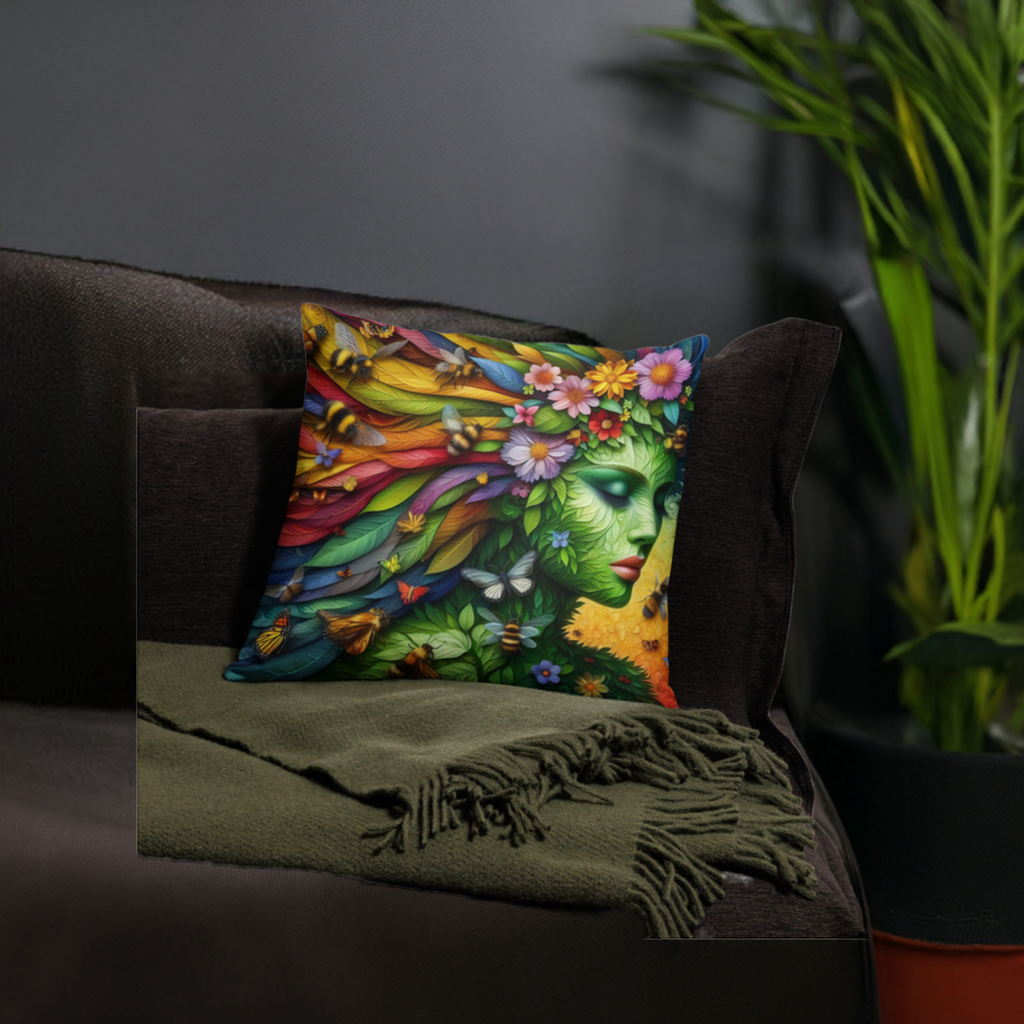 Leaf Goddess Sophia Pillow